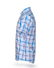 Áo sơ mi nam ngắn tay kẻ caro A1MN438S1-CNCR017-2406-N