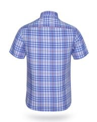 Áo sơ mi nam ngắn tay kẻ caro A1MN438S1-CNCR242-2412-N