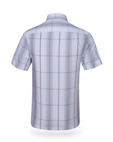 Áo sơ mi nam ngắn tay kẻ caro A1MN438T2-CNCR009-2406-N