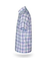 Áo sơ mi nam ngắn tay kẻ caro A1MN438T2-CNCR011-2406-N