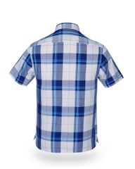 Áo sơ mi nam ngắn tay kẻ caro A1MN438T2-CNCR037-2407-N