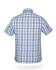 Áo sơ mi nam ngắn tay kẻ caro A1MN438T2-CNCR039-2407-N