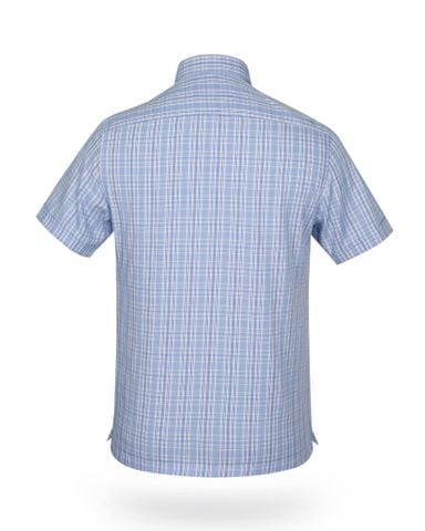 Áo sơ mi nam ngắn tay kẻ caro A1MN438T2-CNCR046-2407-N