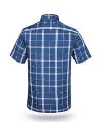 Áo sơ mi nam ngắn tay kẻ caro A1MN438T2-CNCR065-2409-N