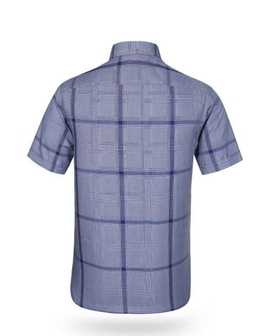 Áo sơ mi nam ngắn tay kẻ caro A1MN438T2-CNCR077-2409-N