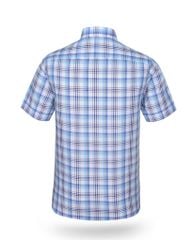 Áo sơ mi nam ngắn tay kẻ caro A1MN438T2-CNCR262-2412-N