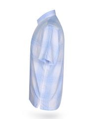 Áo sơ mi nam ngắn tay kẻ caro A1MN438T2-CNCR274-2502-N