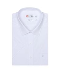 Áo sơ mi nam ngắn tay trắng A1MN438T2-CNTR010-2602-N