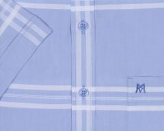 Áo sơ mi nam ngắn tay kẻ caro A1MN468T2-CNCR070-2409-N