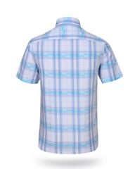Áo sơ mi nam ngắn tay kẻ caro A1MN468T2-CNCR071-2409-N
