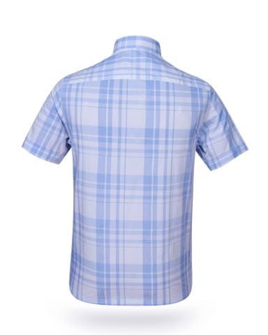 Áo sơ mi nam ngắn tay kẻ caro A1MN468T2-CNCR086-2409-N