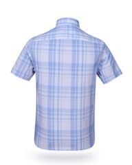 Áo sơ mi nam ngắn tay kẻ caro A1MN468T2-CNCR086-2409-N
