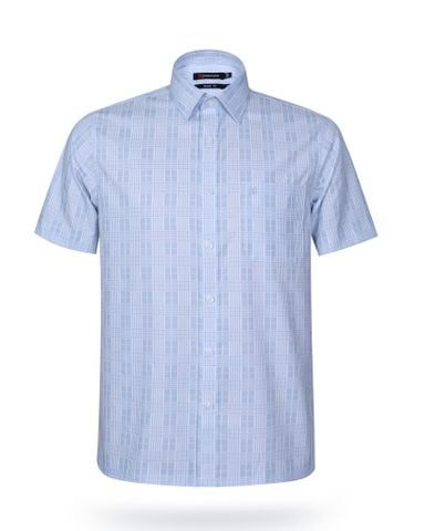 Áo sơ mi nam ngắn tay caro A1MN468T2-CNCR384-2507-N