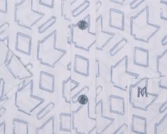 Áo sơ mi nam ngắn tay họa tiết A1MN468T2-CNIN023-2409-N