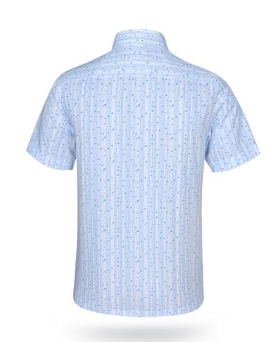 Áo sơ mi nam ngắn tay họa tiết A1MN468T2-CNIN268-2412-N