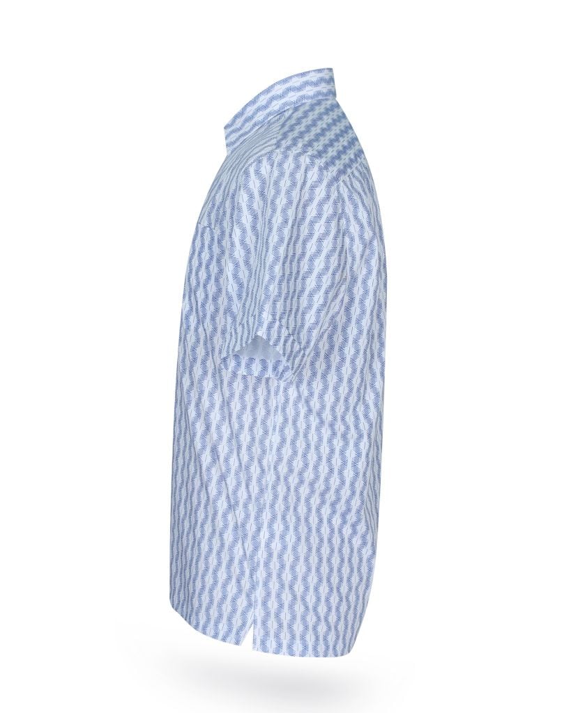 Áo sơ mi nam ngắn tay họa tiết A1MN468T2-CNIN270-2412-N
