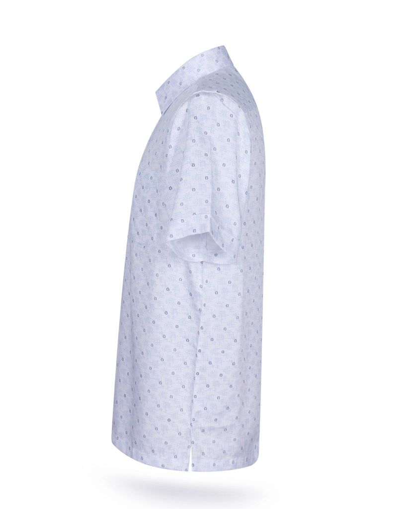 Áo sơ mi nam ngắn tay họa tiết A1MN468T2-CNIN287-2502-N