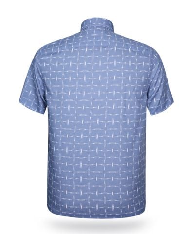 Áo sơ mi nam ngắn tay họa tiết A1MN468T2-CNIN381-2507-N