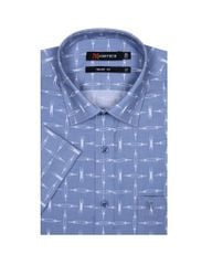 Áo sơ mi nam ngắn tay họa tiết A1MN468T2-CNIN381-2507-N