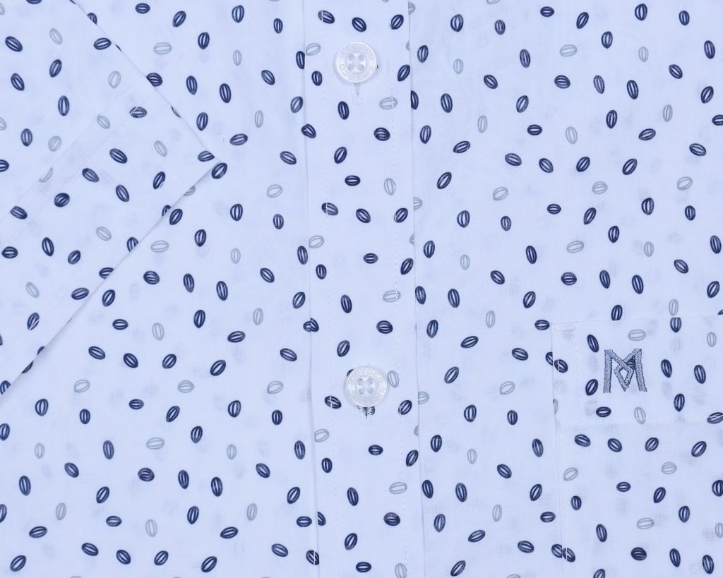 Áo sơ mi nam ngắn tay họa tiết A1MN468T2-CNIN405-2508-N