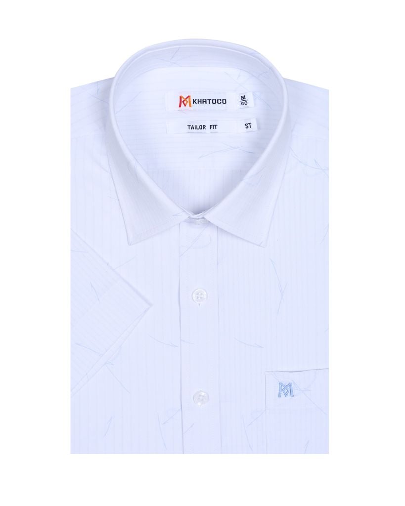 Áo sơ mi nam ngắn tay họa tiết A1MN468T2-CNIN493-2604-N