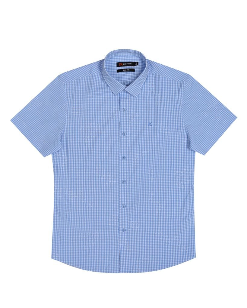 Áo sơ mi nam ngắn tay caro A1MN498S1-CNCR562-2607-N