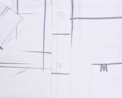 Áo sơ mi nam ngắn tay họa tiết A1MN498T2-CNIN476-2603-N