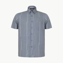 Áo sơ mi nam ngắn tay họa tiết A1MN498T2-CNIN661-2611-N