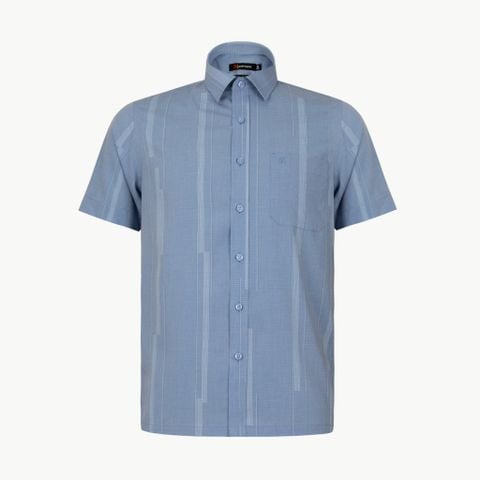 Áo sơ mi nam ngắn tay họa tiết A1MN498T2-CNIN660-2611-N