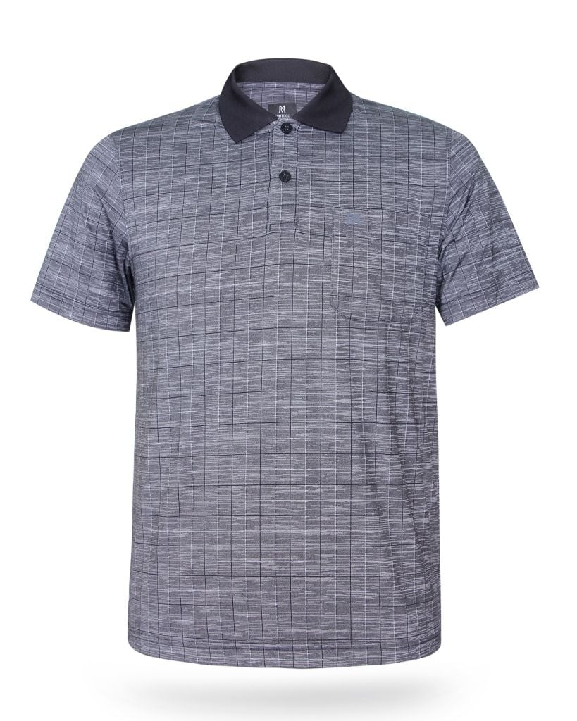 Áo thun nam polo kẻ caro A2MN398R2-CNCR448-2511-N
