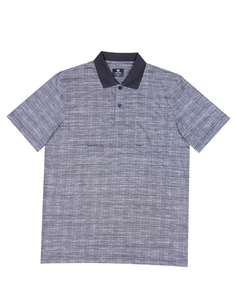 Áo thun nam polo kẻ caro A2MN398R2-CNCR448-2511-N