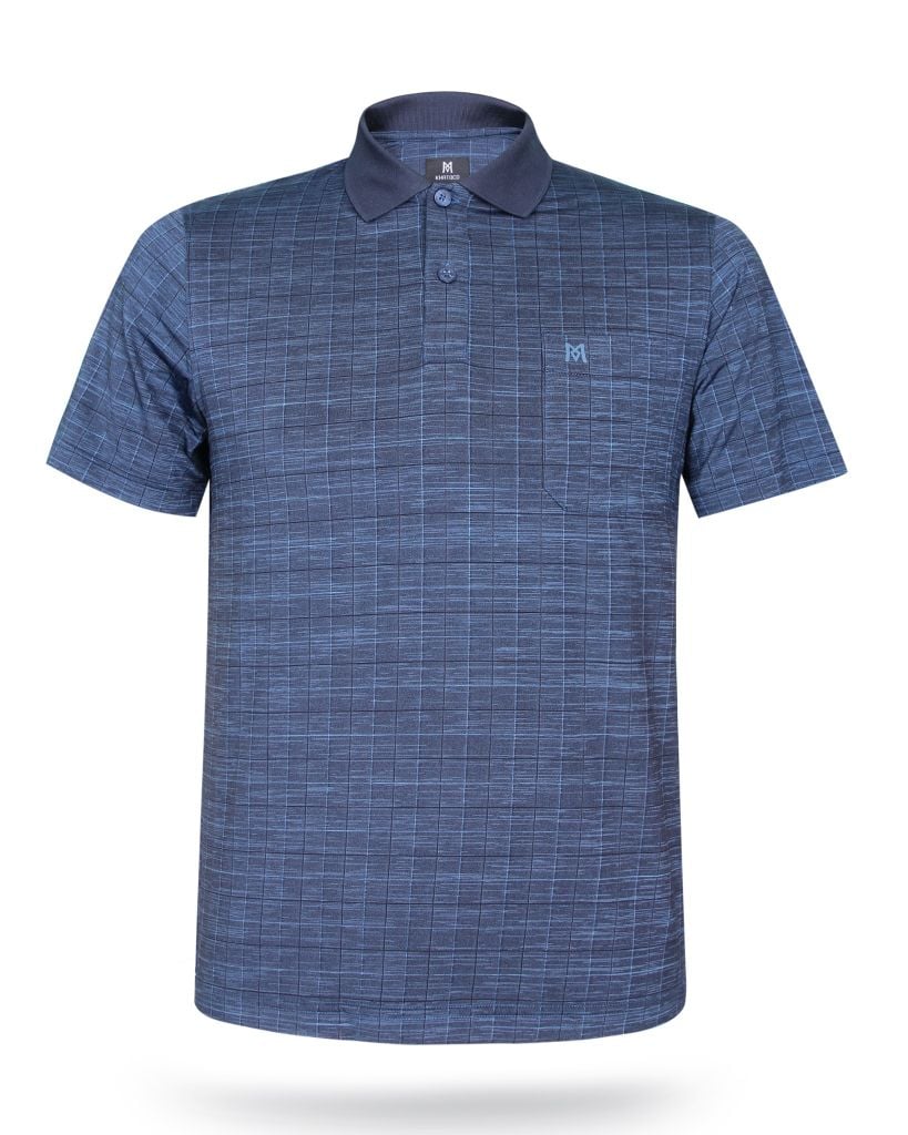 Áo thun Polo nam kẻ caro A2MN398R2-CNCR449-2511-N