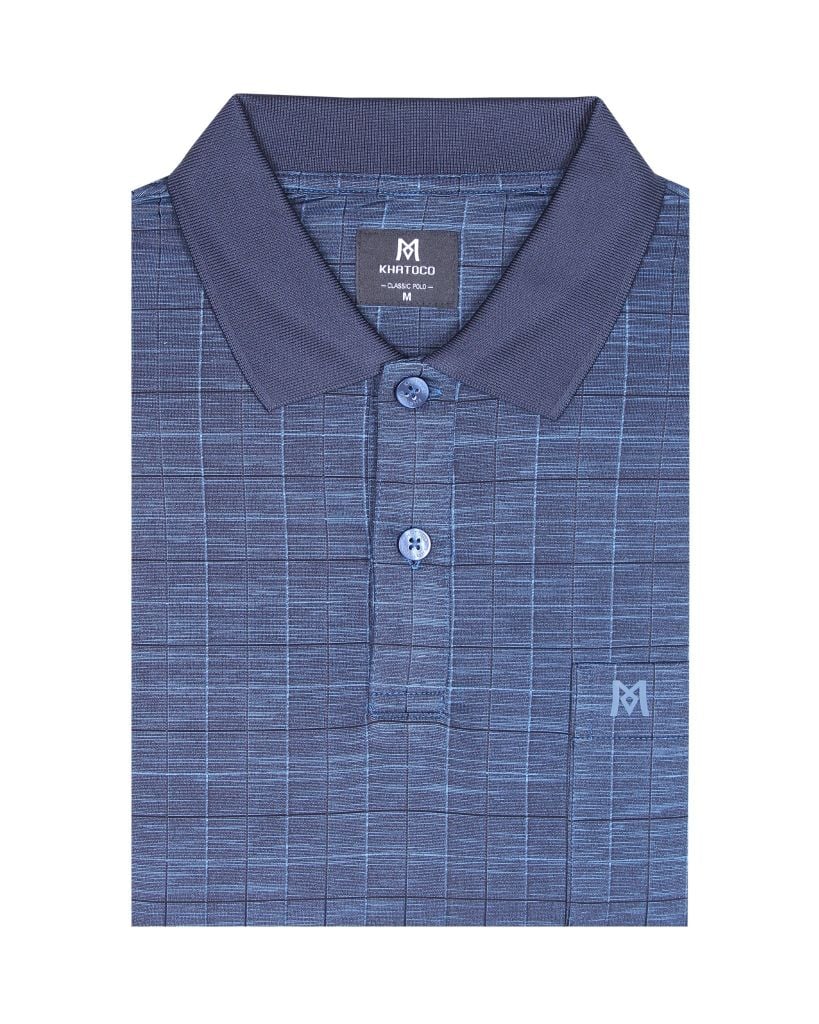 Áo thun Polo nam kẻ caro A2MN398R2-CNCR449-2511-N
