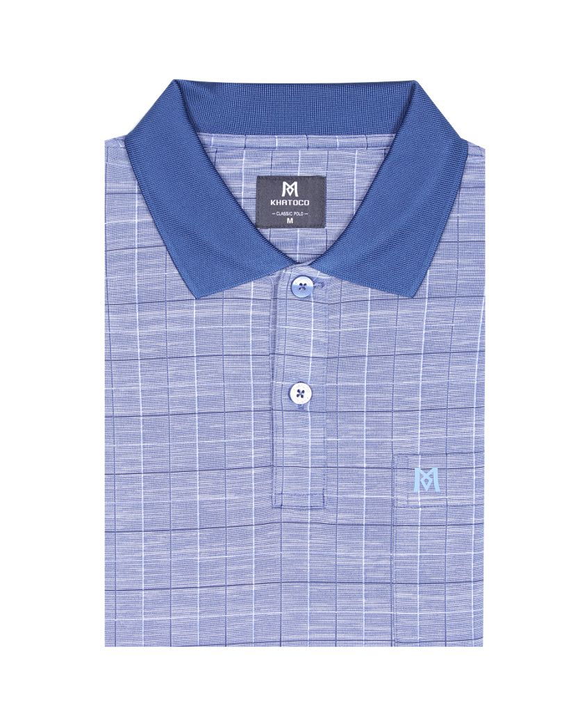 Áo thun Polo nam kẻ caro A2MN398R2-CNCR450-2511-N