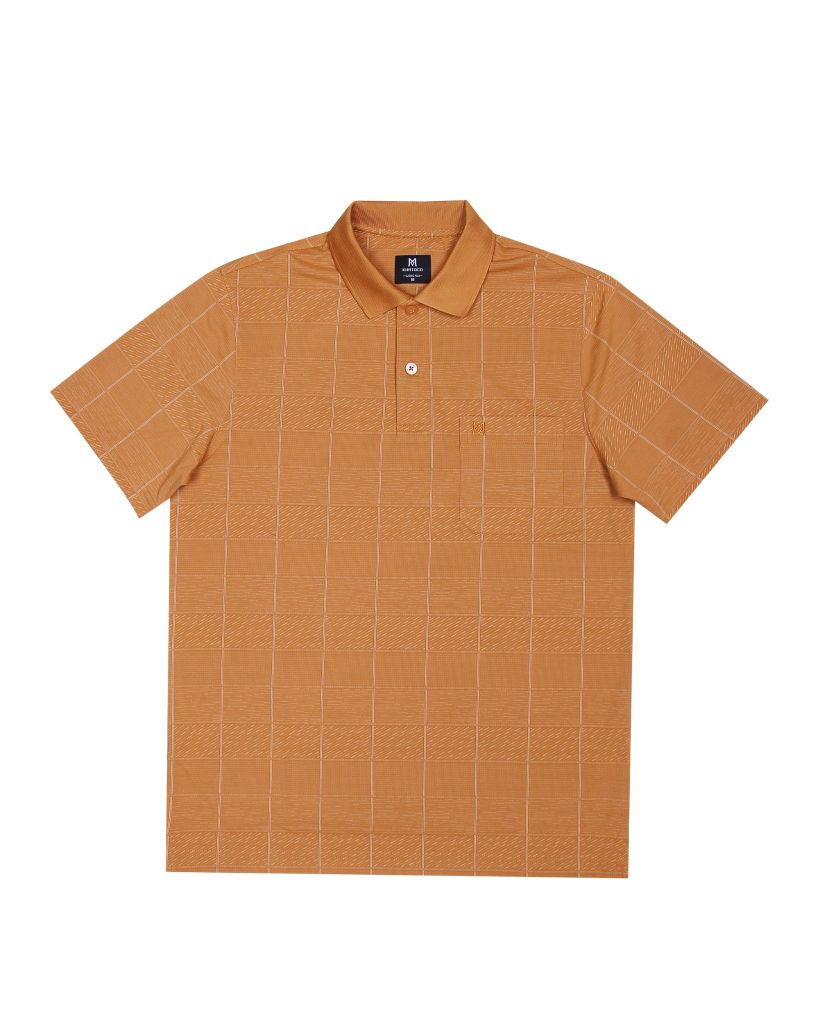 Áo thun nam polo kẻ caro A2MN438R2-VNCR216-2411-N