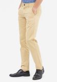  Quần Khaki nam Khatoco form Slimfit màu vàng mã Q2M528S0-VNMC003-1802-001 