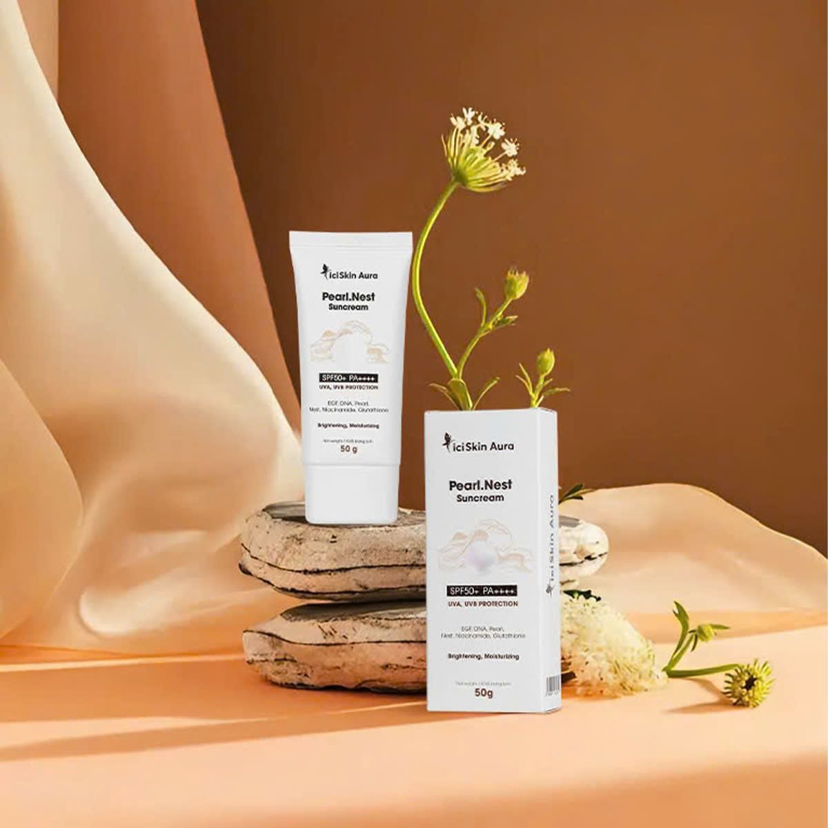  Kem Chống Nắng Tổ Yến Ngọc Trai CiCi.SkinAura 