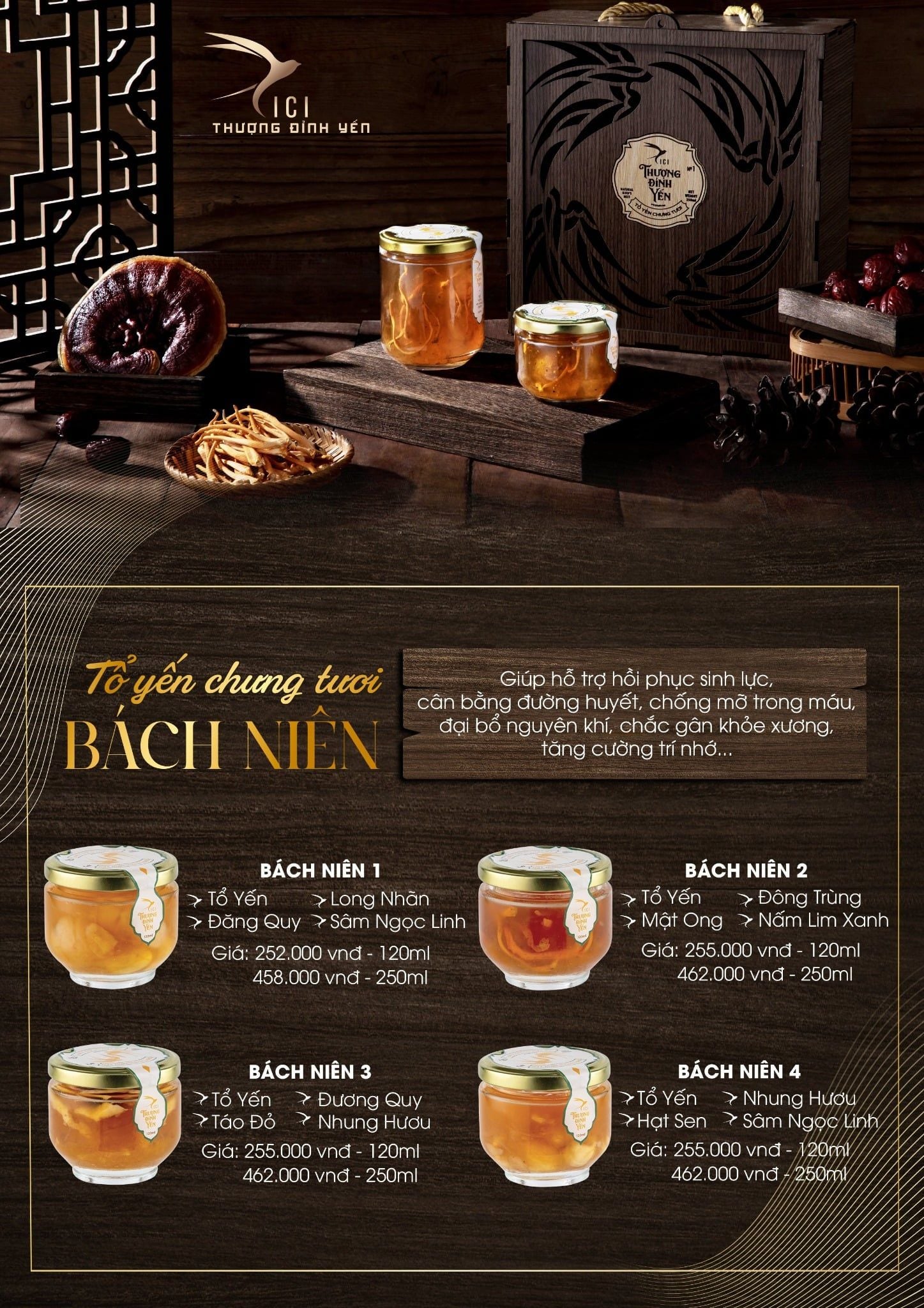  Yến Chưng Bách Niên ( Dành Cho Người Già ) 