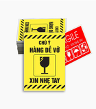  Tem nhãn dán Hàng Dễ Vỡ xin nhẹ tay có keo dính 