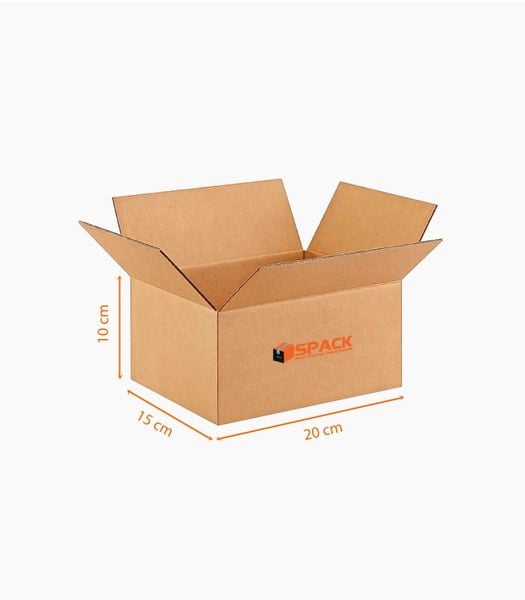 Hộp carton 20x10x10 cm - Hộp carton trơn – SPACK