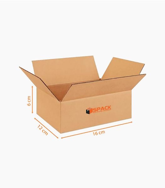  Hộp carton 16x12x6cm - Hộp carton trơn 