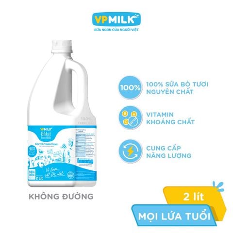 Sữa Tươi Thanh Trùng Đà Lạt True Milk không đường Chai -CHỈ GIAO HÀNG TẠI HCM và NỘI THÀNH HÀ NỘI