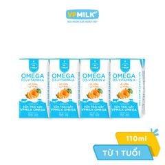 Sữa trái cây VPMILK Omega vị cam tự nhiên hộp 110ml/180ml