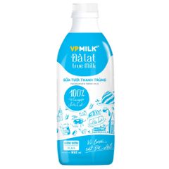 Sữa Tươi Thanh Trùng Đà Lạt True Milk không đường Chai -CHỈ GIAO HÀNG TẠI HCM và NỘI THÀNH HÀ NỘI