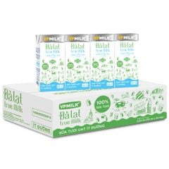 Sữa Tươi Nguyên Chất UHT Đà Lạt True Milk ÍT ĐƯỜNG (110ml/180ml)