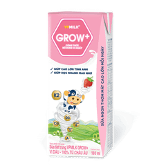 Thùng 48 hộp sữa Tiệt Trùng VPMilk Grow+ Vị Dâu (110ml/180ml)
