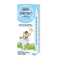Thùng 48 hộp sữa Tiệt Trùng VPMilk Grow+ Có Đường (110ml/180ml)