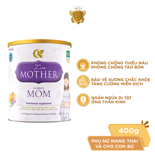 Sữa Bột I Am Mother Mom 400g/800g nhập khẩu nguyên lon cho mẹ bầu trước và sau sinh