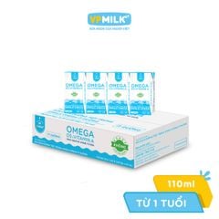 [Thùng 48 hộp] Sữa Dinh Dưỡng Tiệt Trùng VPMilk Omega - Có Đường/Ít đường