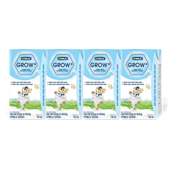 Thùng 48 hộp sữa Tiệt Trùng VPMilk Grow+ Có Đường (110ml/180ml)